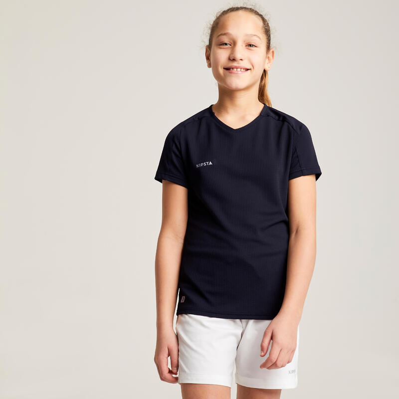 Voetbalshort voor meisjes Viralto wit