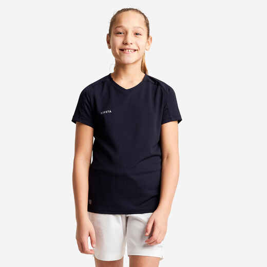 
      Mergaitiški futbolo marškinėliai „Viralto+“, juodi
  