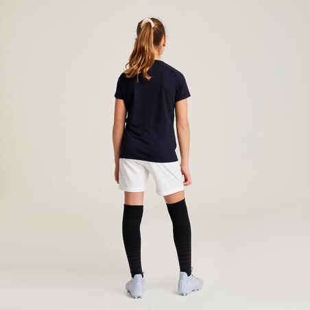 Girls' Football Shorts  - White