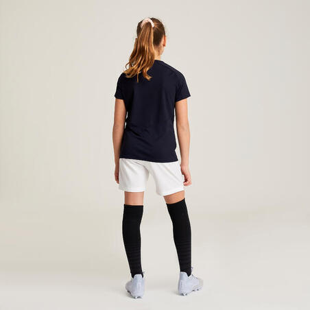 Crna majica za fudbal VIRALTO za devojčice