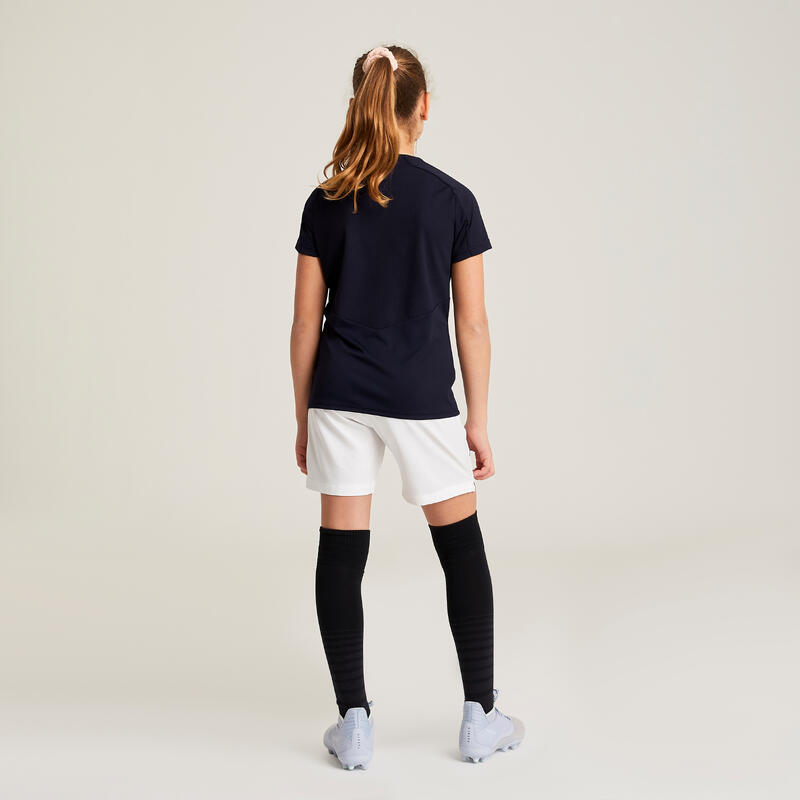 Voetbalshort voor meisjes Viralto wit