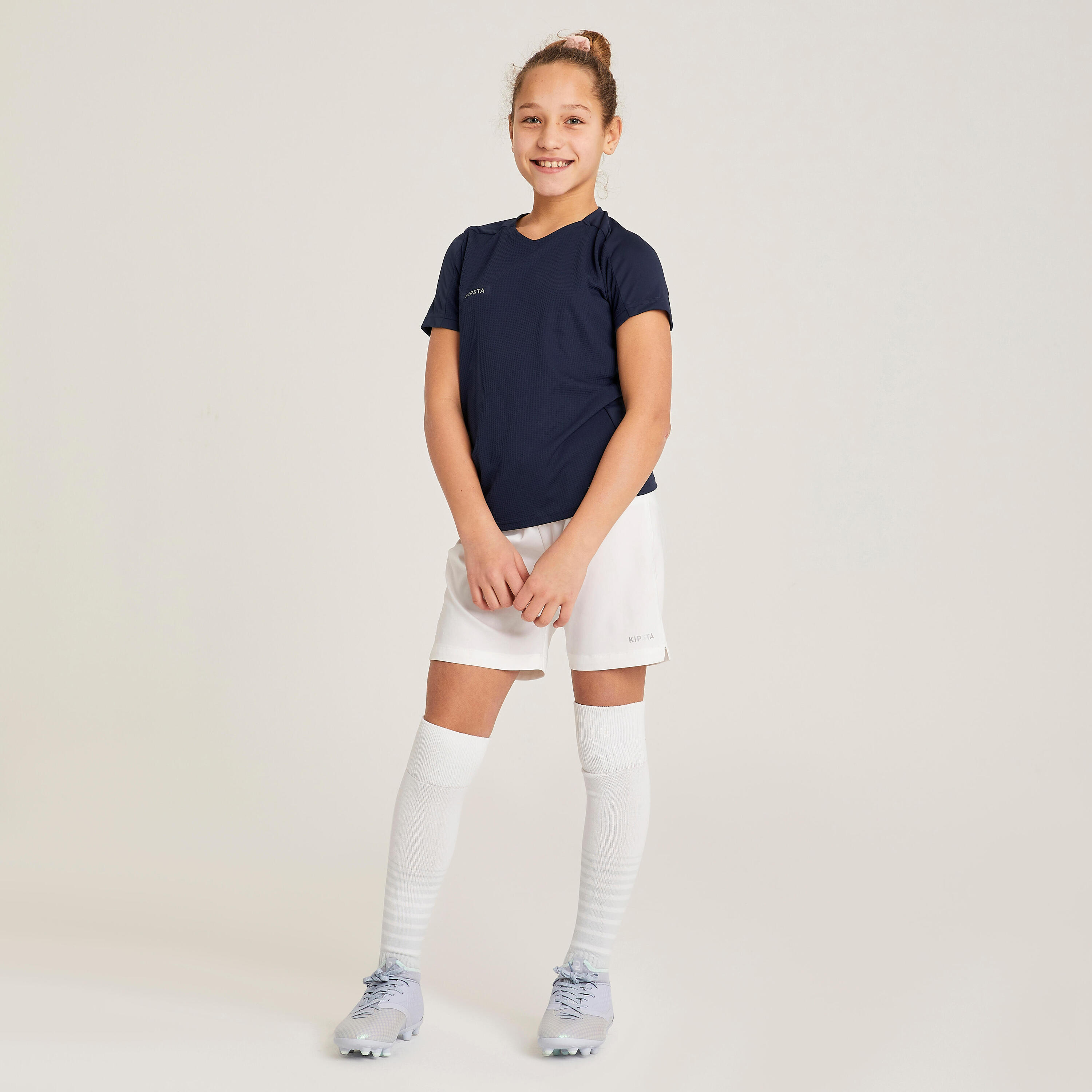 Girls' Football Shorts  - White 5/21