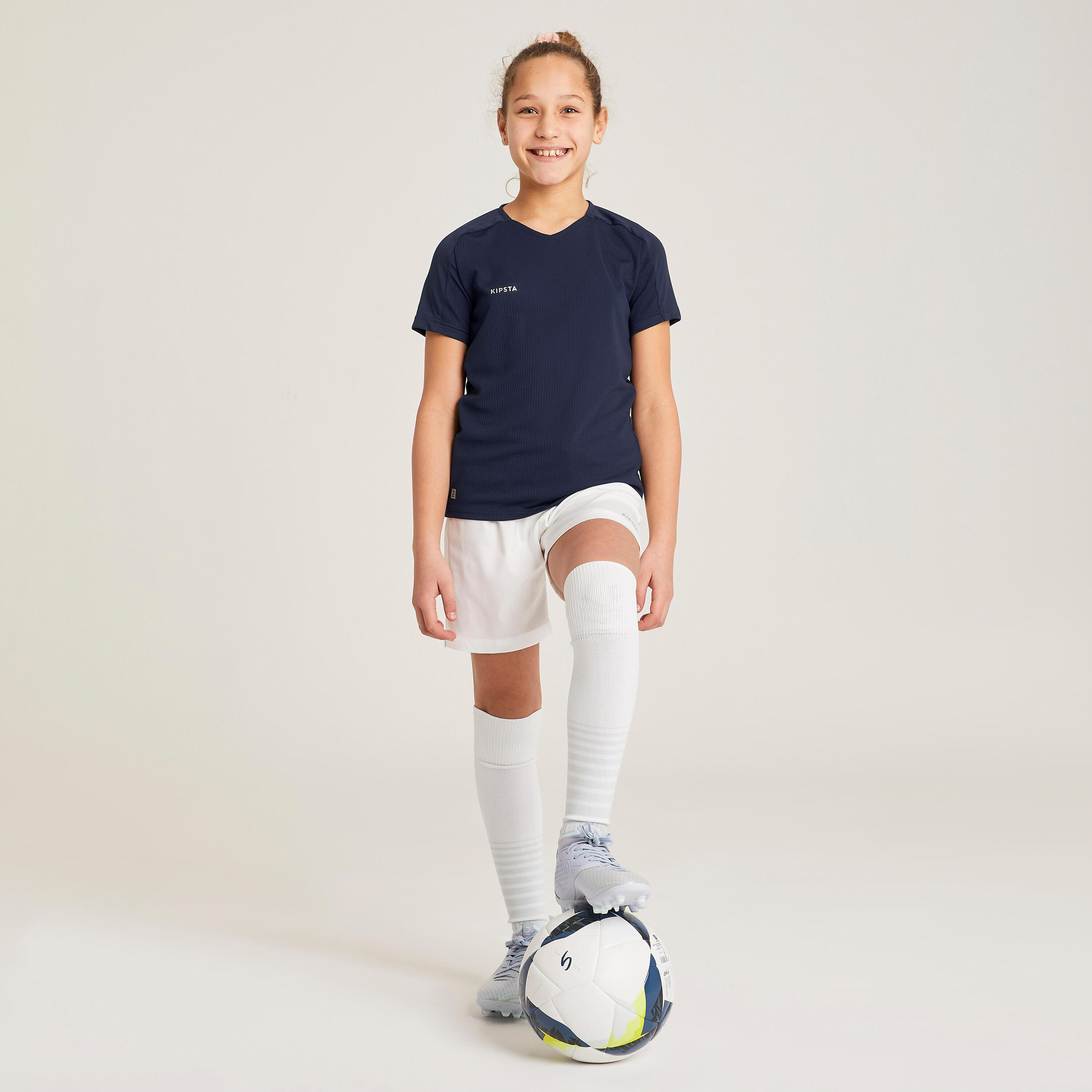 Girls' Football Shorts  - White 4/21