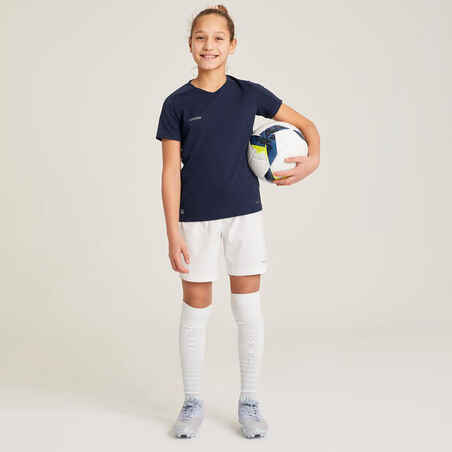 Girls' Football Shorts  - White