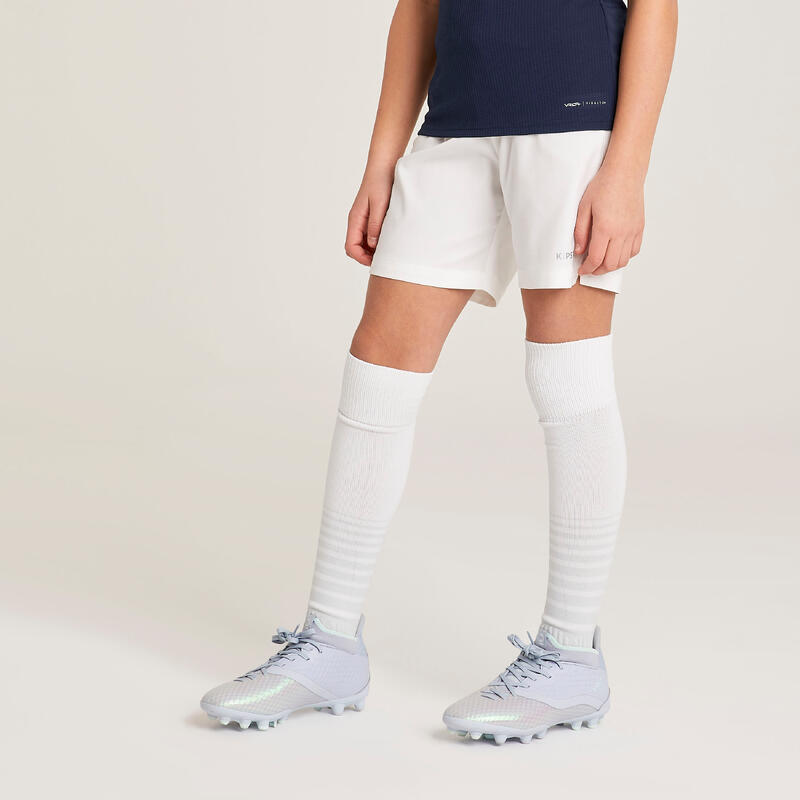 Pantaloncini calcio bambina VIRALTO+ bianchi
