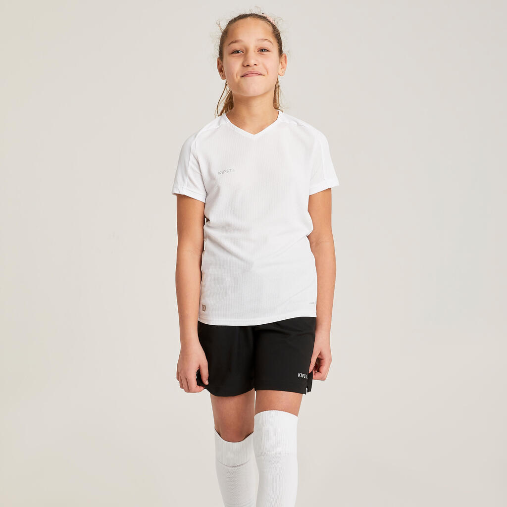 Dievčenský futbalový dres Viralto Aqua zeleno-biely
