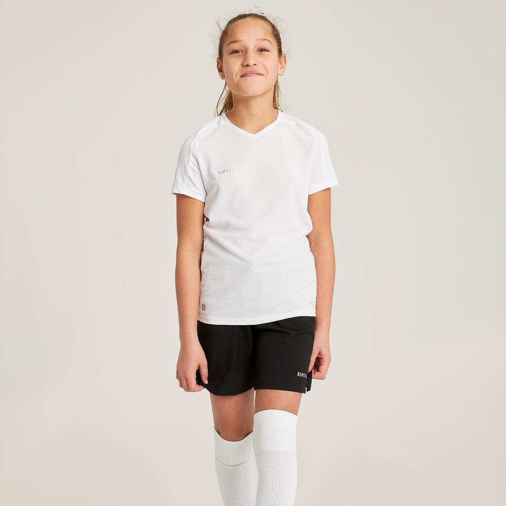 Girls' Football Shorts Viralto - Green