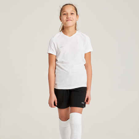 Girls' Football Shorts Viralto - Black