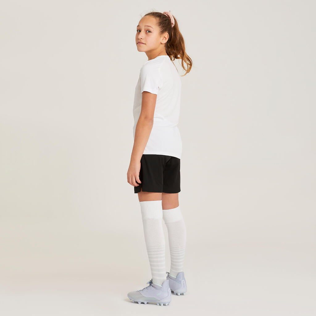 Girls' Football Shirt Viralto - Aqua Green & White