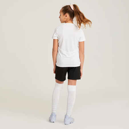 Girls' Football Shorts Viralto - Black