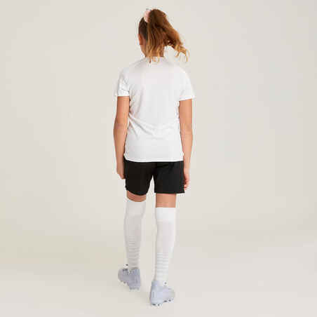 Girls' Football Shorts Viralto - Black