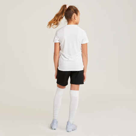 Girls' Football Shorts Viralto - Black