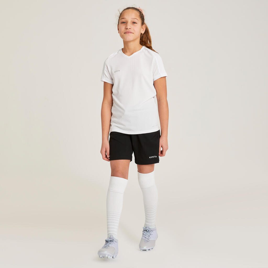 Girls' Football Shorts Viralto - Green