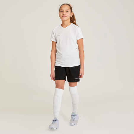 Girls' Football Shorts Viralto - Black