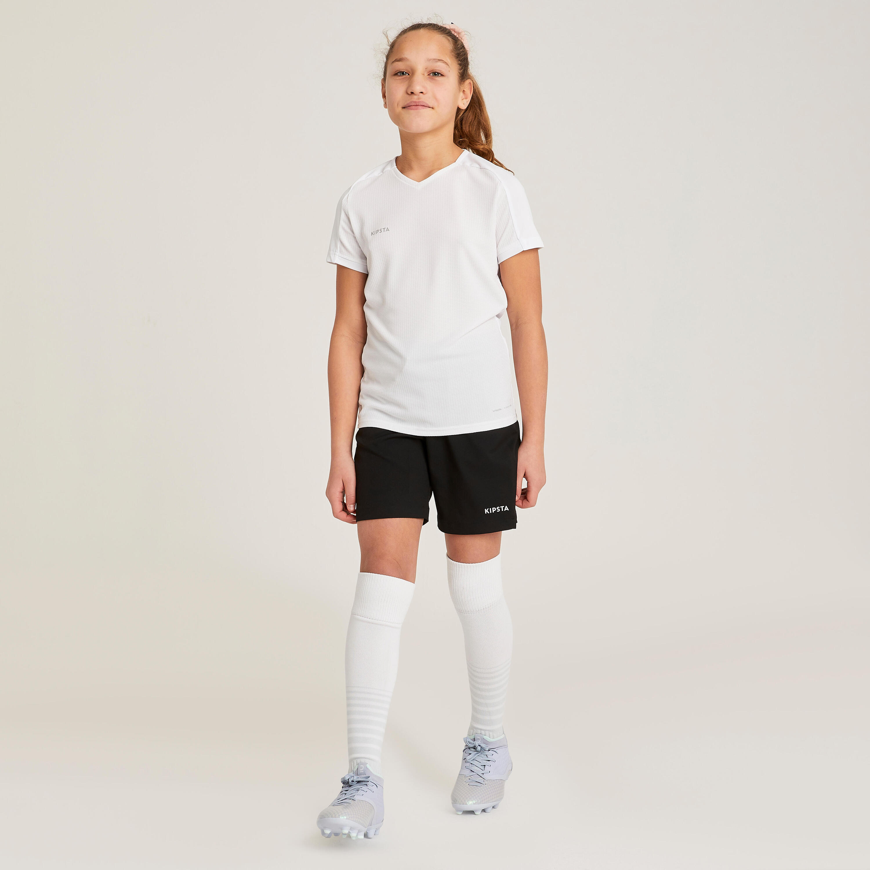 Girls' Football Shirt Viralto - White 7/13