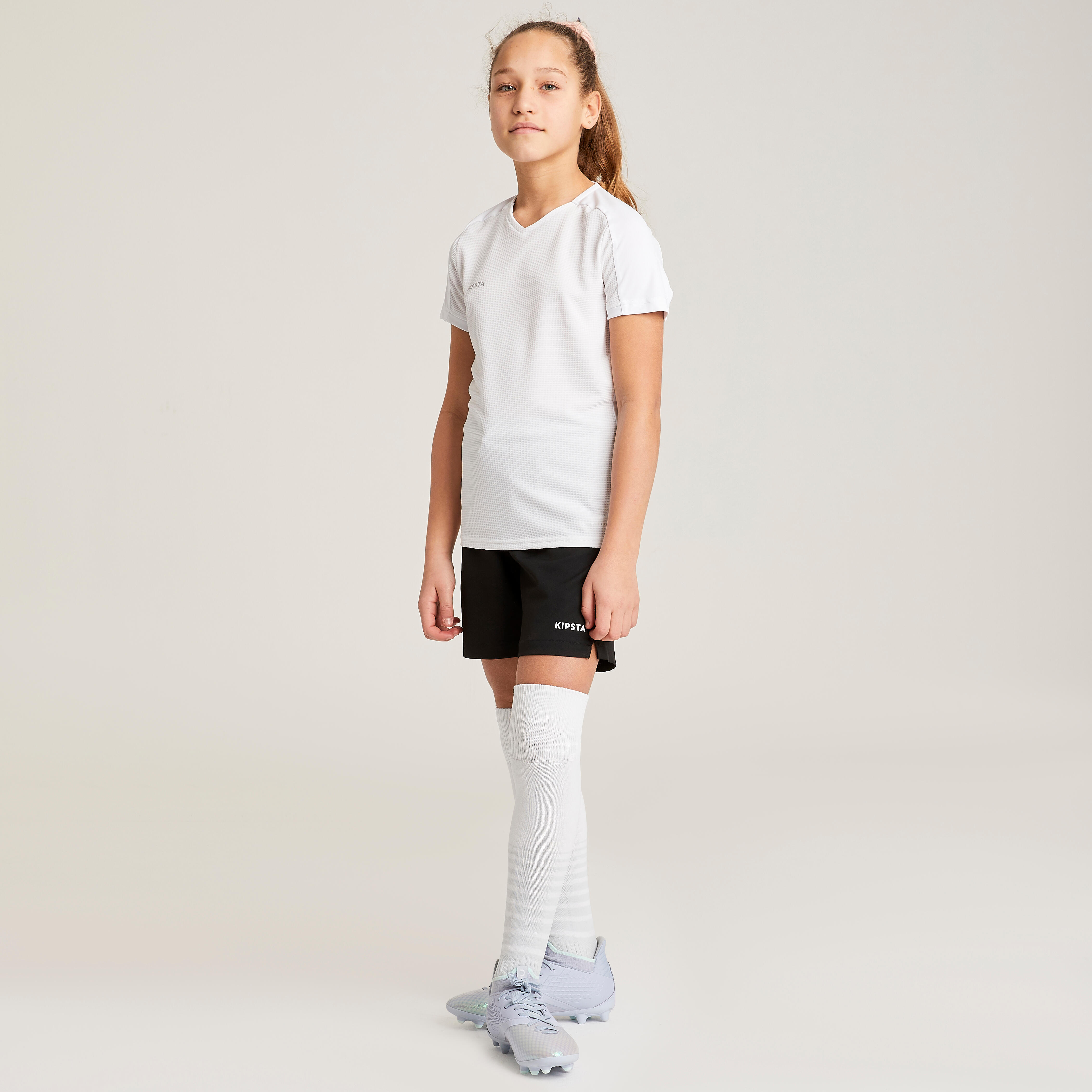 KIPSTA Dievčenský futbalový dres Viralto biely 7-8 r (123-130 cm) · záber 4