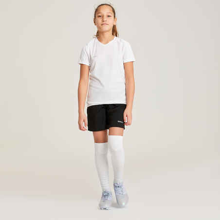 Kratke hlače za nogomet Viralto za djevojčice crne