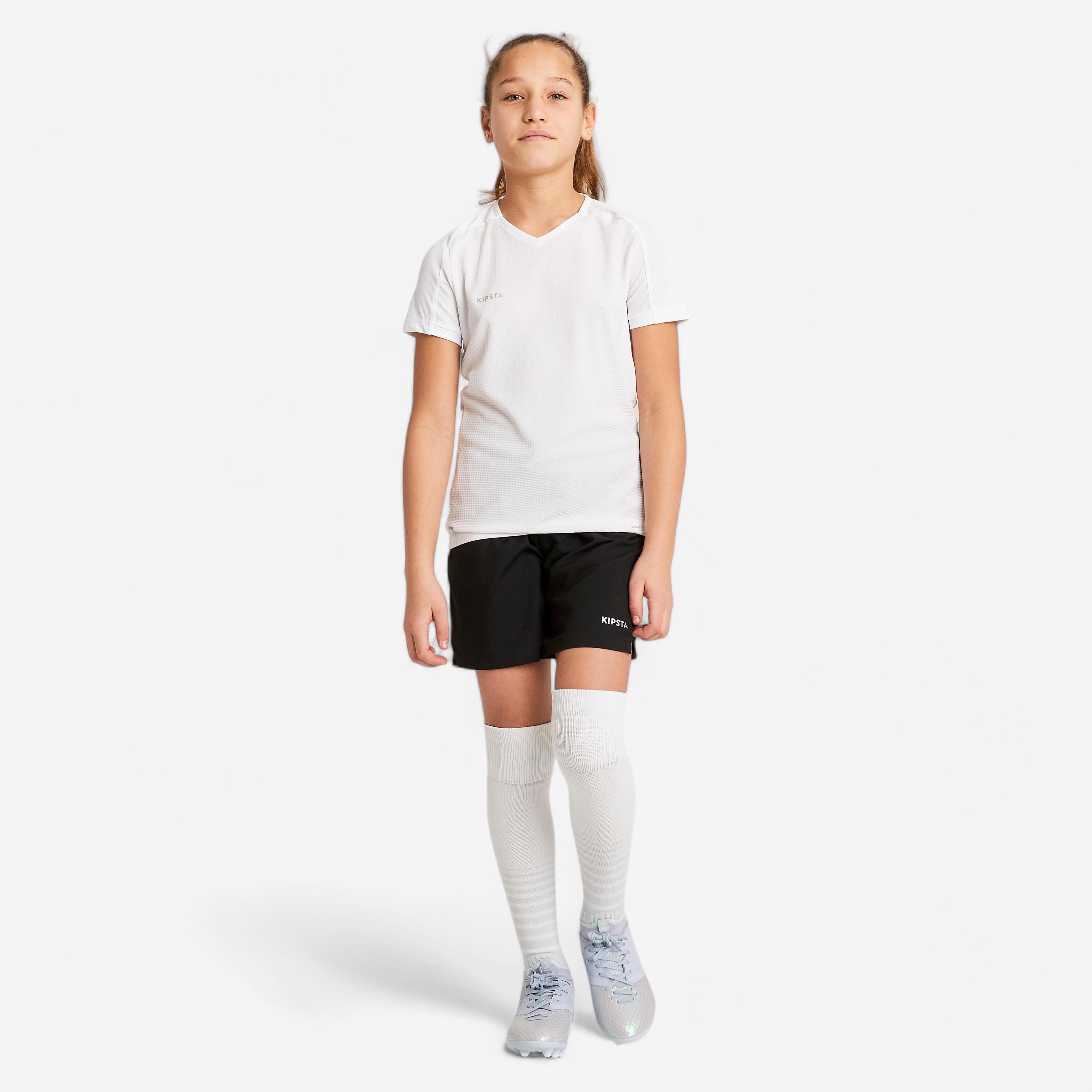 Decathlon | Pantaloncini calcio bambina VIRALTO neri |  Kipsta