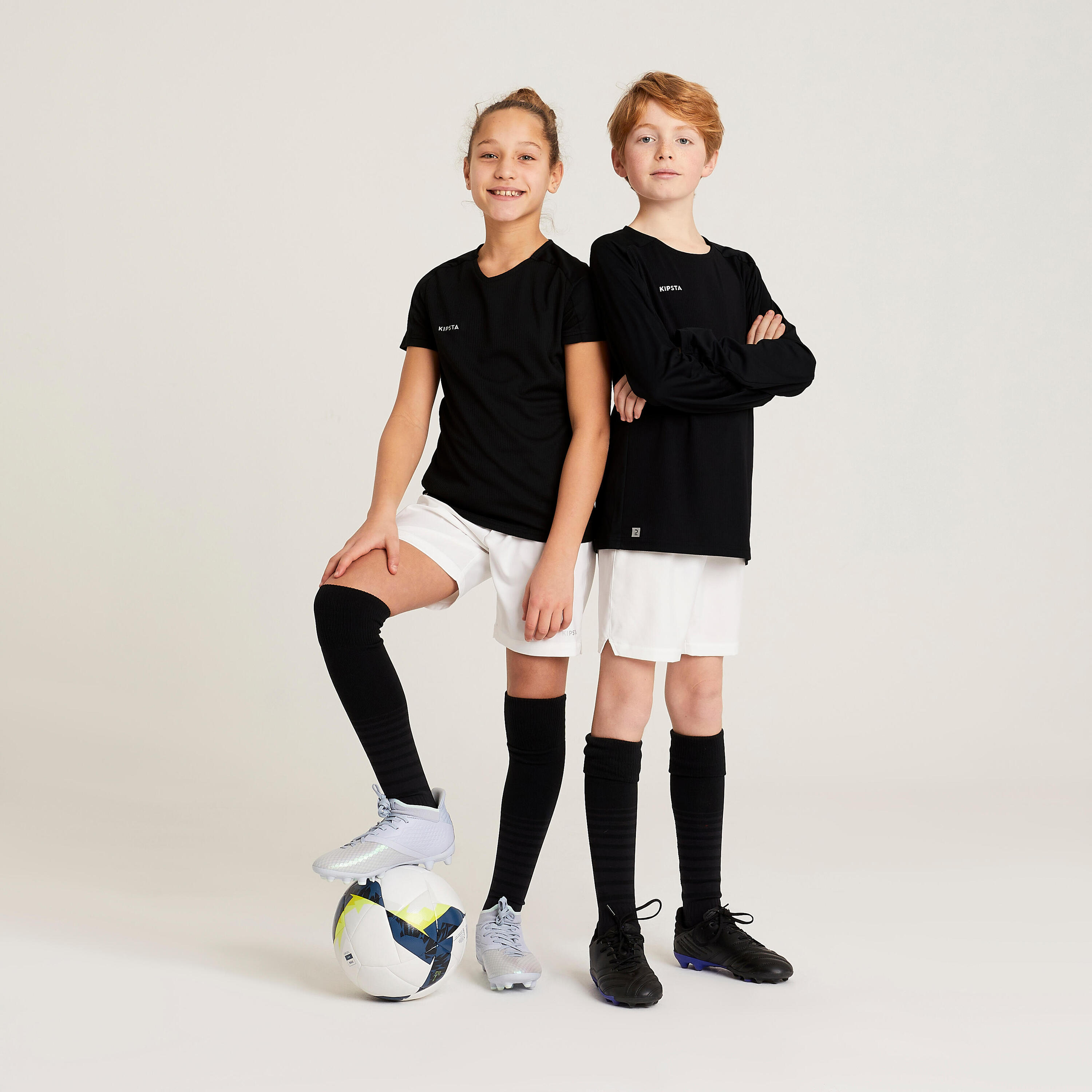 Voetbalshirt kind met lange mouwen Viralto Club zwart 6/6