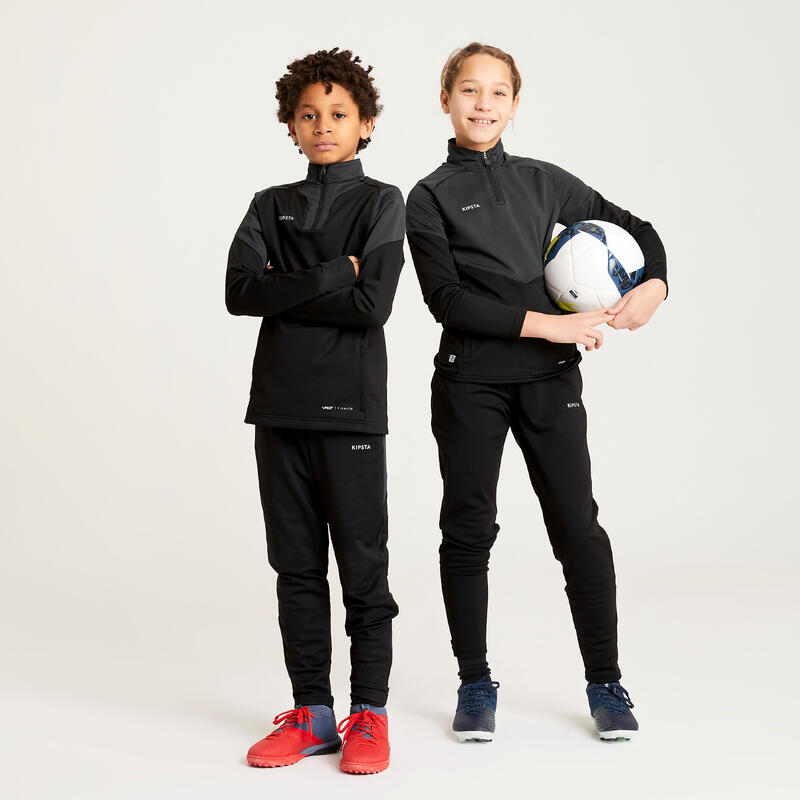 TRAININGSBROEK VOOR VOETBAL VOOR MEISJES VIRALTO ZWART