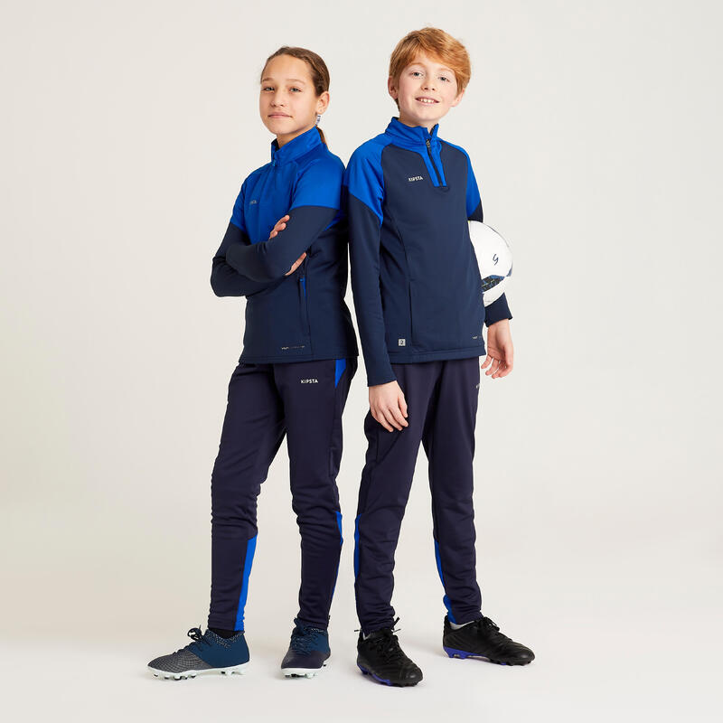 Trainingsbroek voetbal meisjes VIRALTO+ blauw