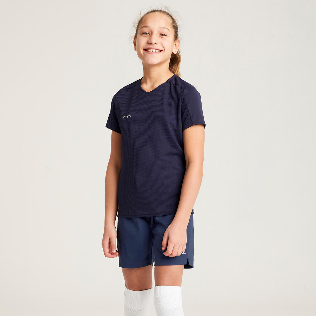 Girls' Football Shorts Viralto - Green