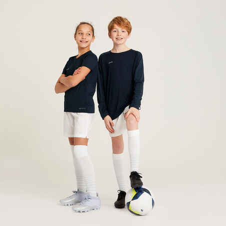 Kids' Long-Sleeved Football Shirt Viralto Club - Navy Blue