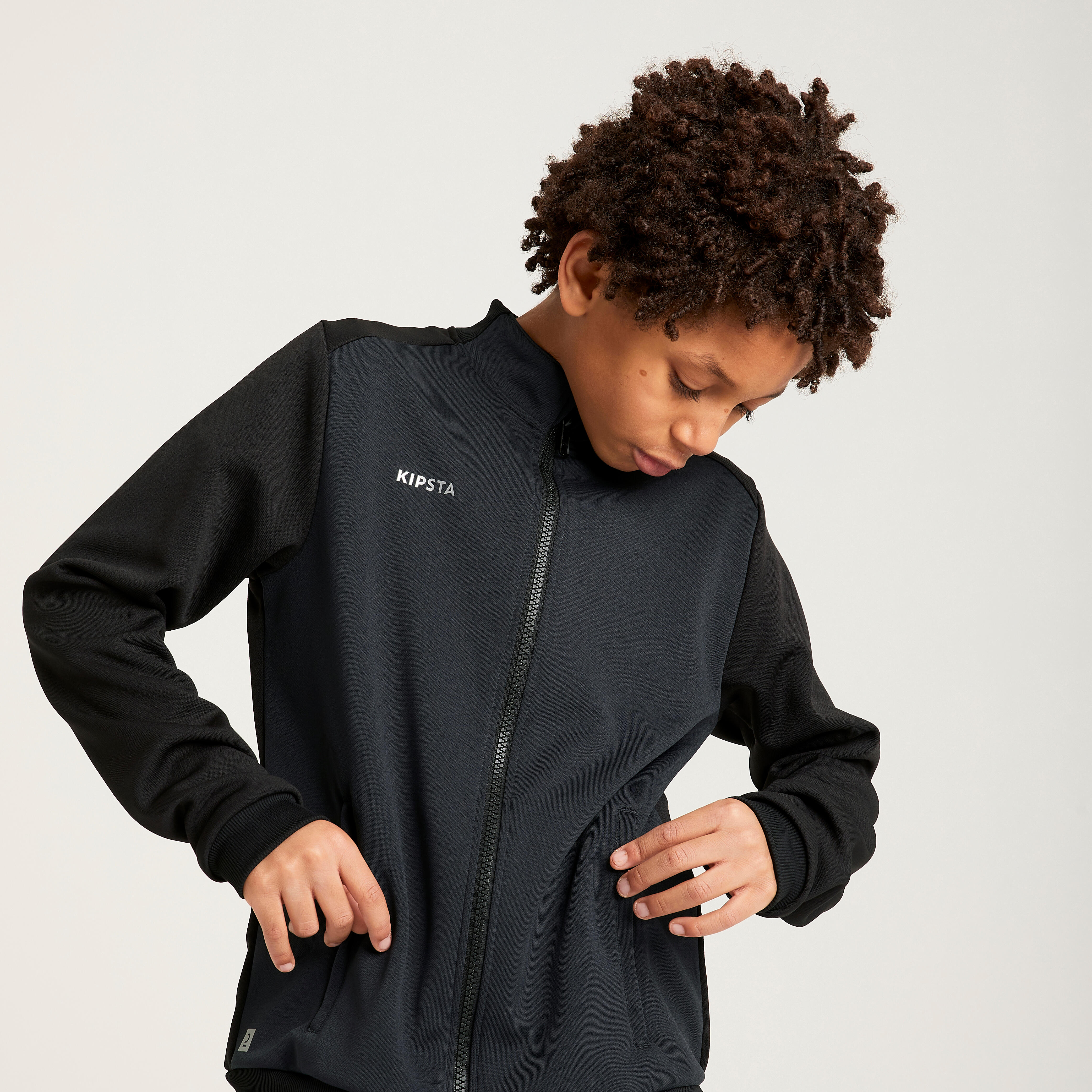 Kids' Football Training Jacket Essential - KIPSTA