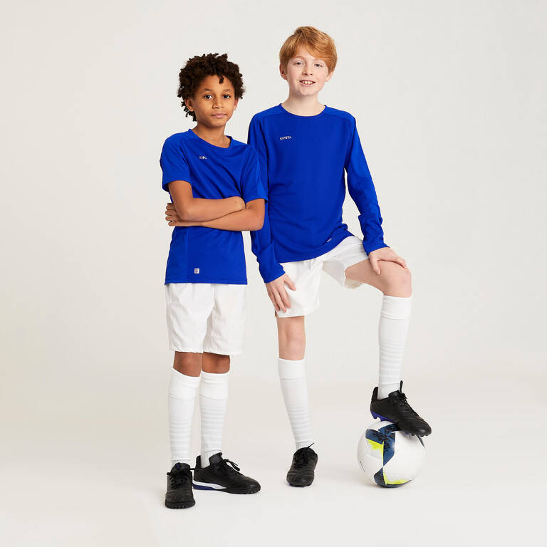 Kids' Long-Sleeved Football Shirt Viralto Club - Blue