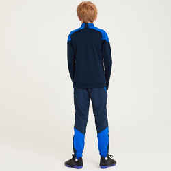 Kids' 1/2 Zip Football Sweatshirt Viralto Club - Blue and Navy