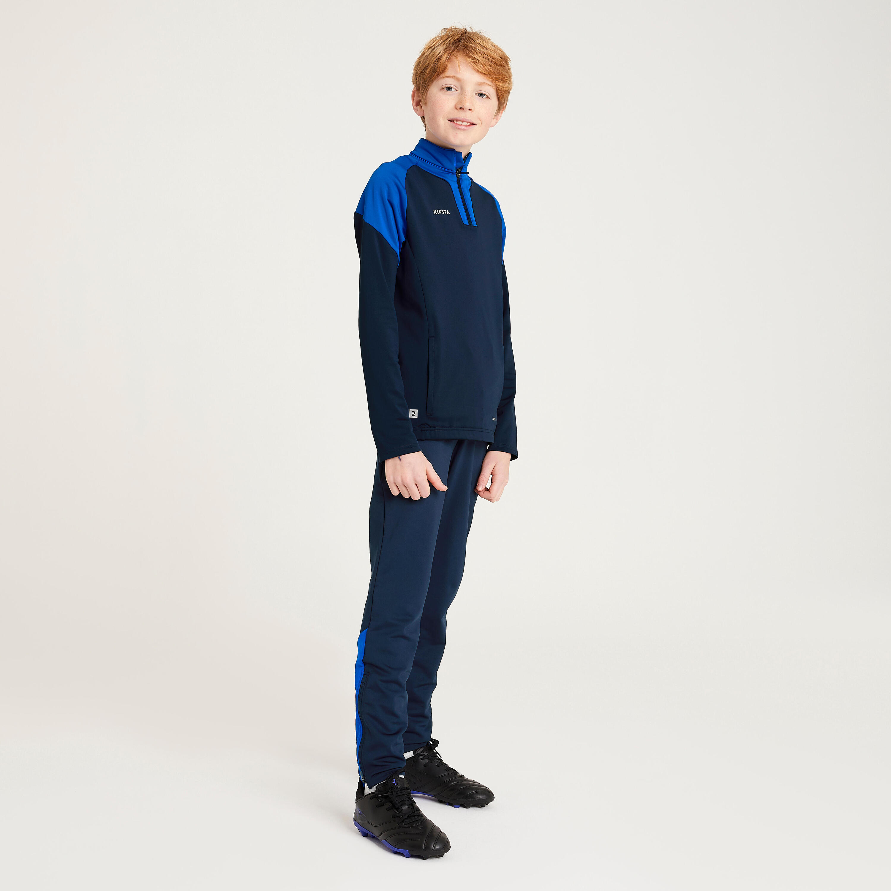 Voetbal trainingsbroek kind Viralto Club marineblauw/blauw 8/9