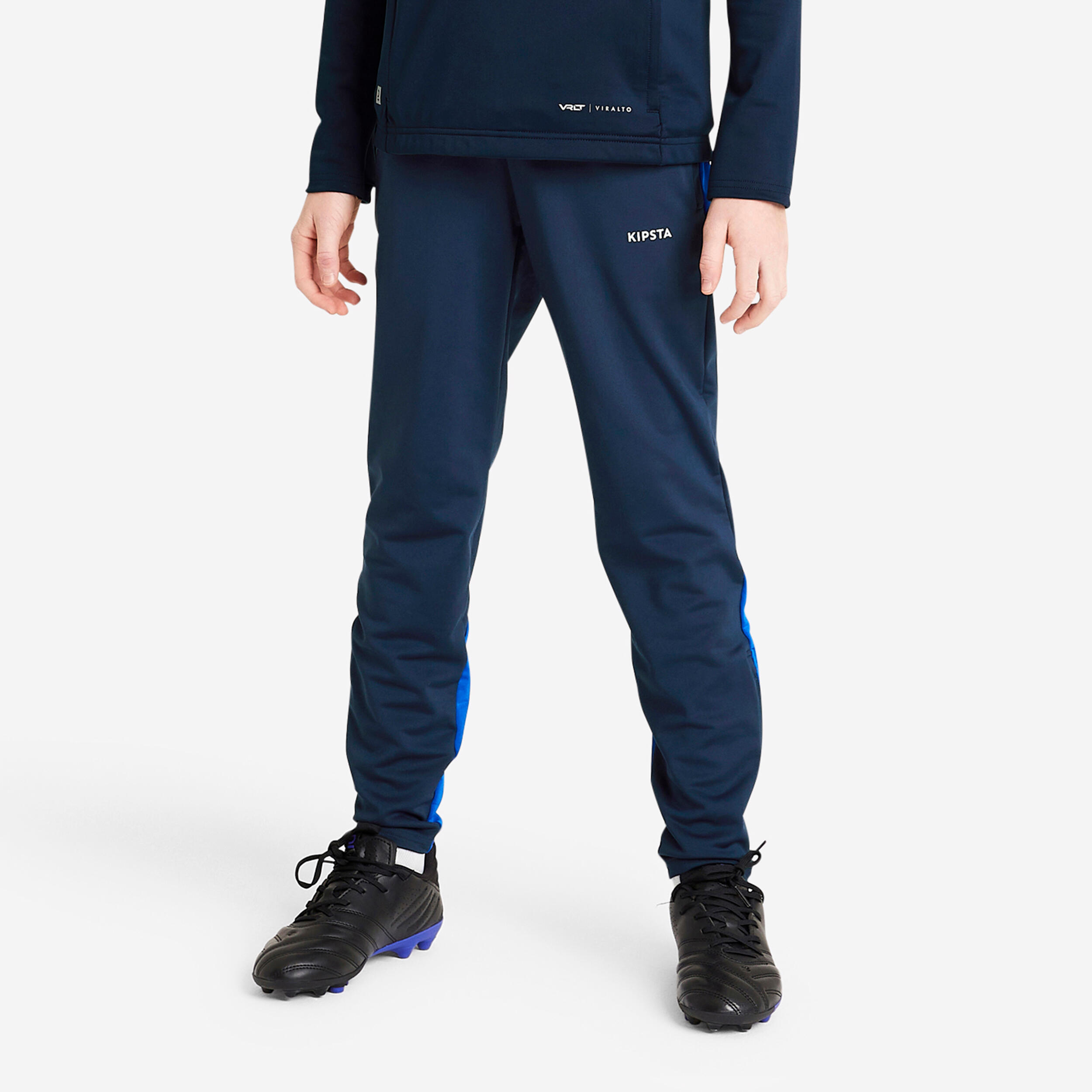 KIPSTA Kids' Football Tracksuit Bottoms  - Navy/Blue