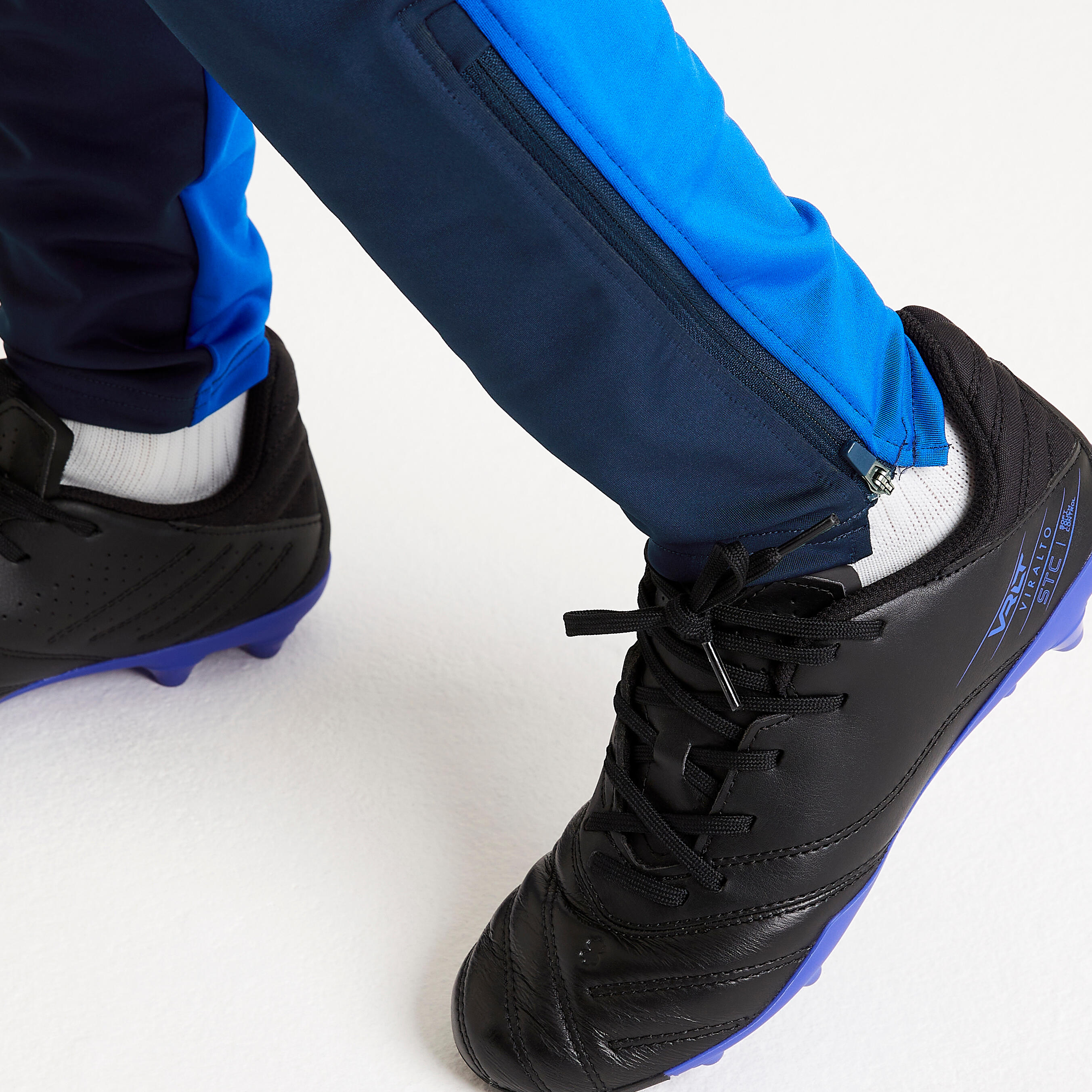 Voetbal trainingsbroek kind Viralto Club marineblauw/blauw 6/9