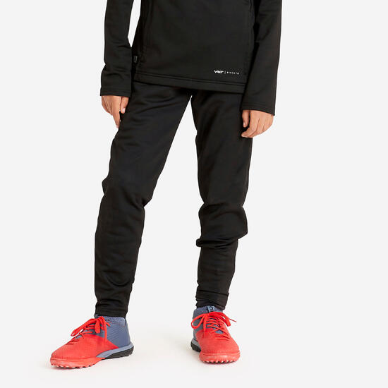 Pantaloni calcio bambino VIRALTO nero-viola