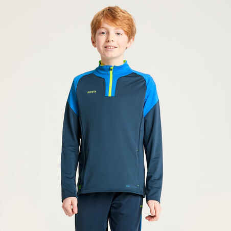 Sweatshirt VIRALTO mit Reissverschluss Kinder blau/grau
