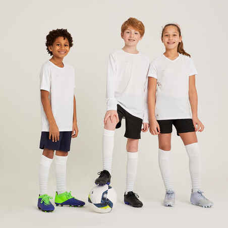 Kids' Long-Sleeved Football Shirt Viralto Club - White