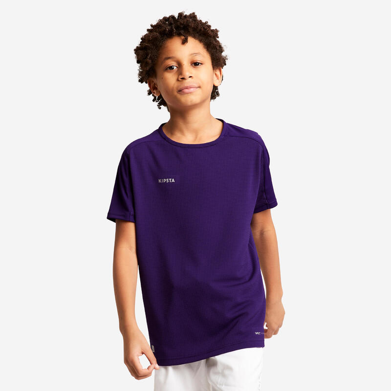 Dětský fotbalový dres s krátkým rukávem Viralto Club JR fialový