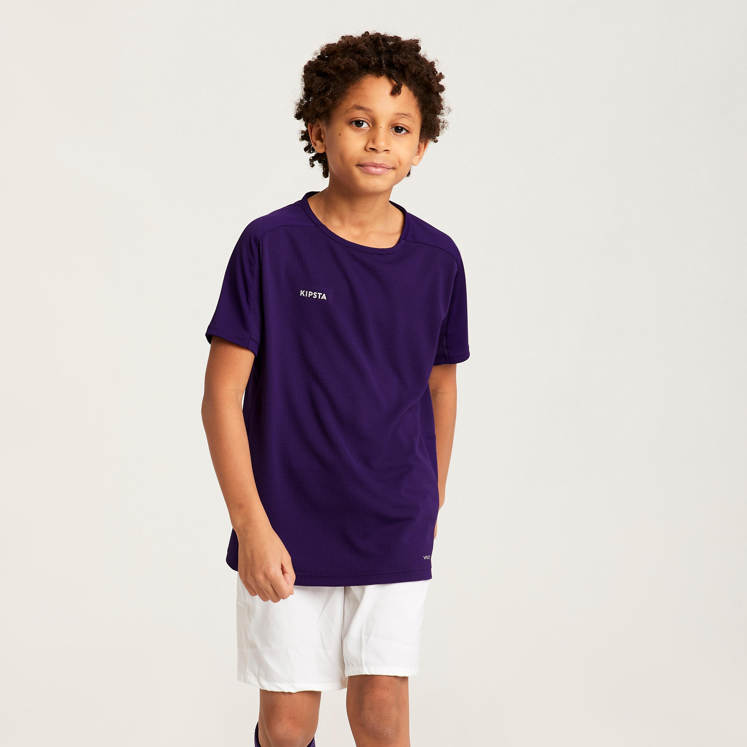 Camiseta de fútbol manga corta Niños Kipsta Viralto Club violeta 3/10