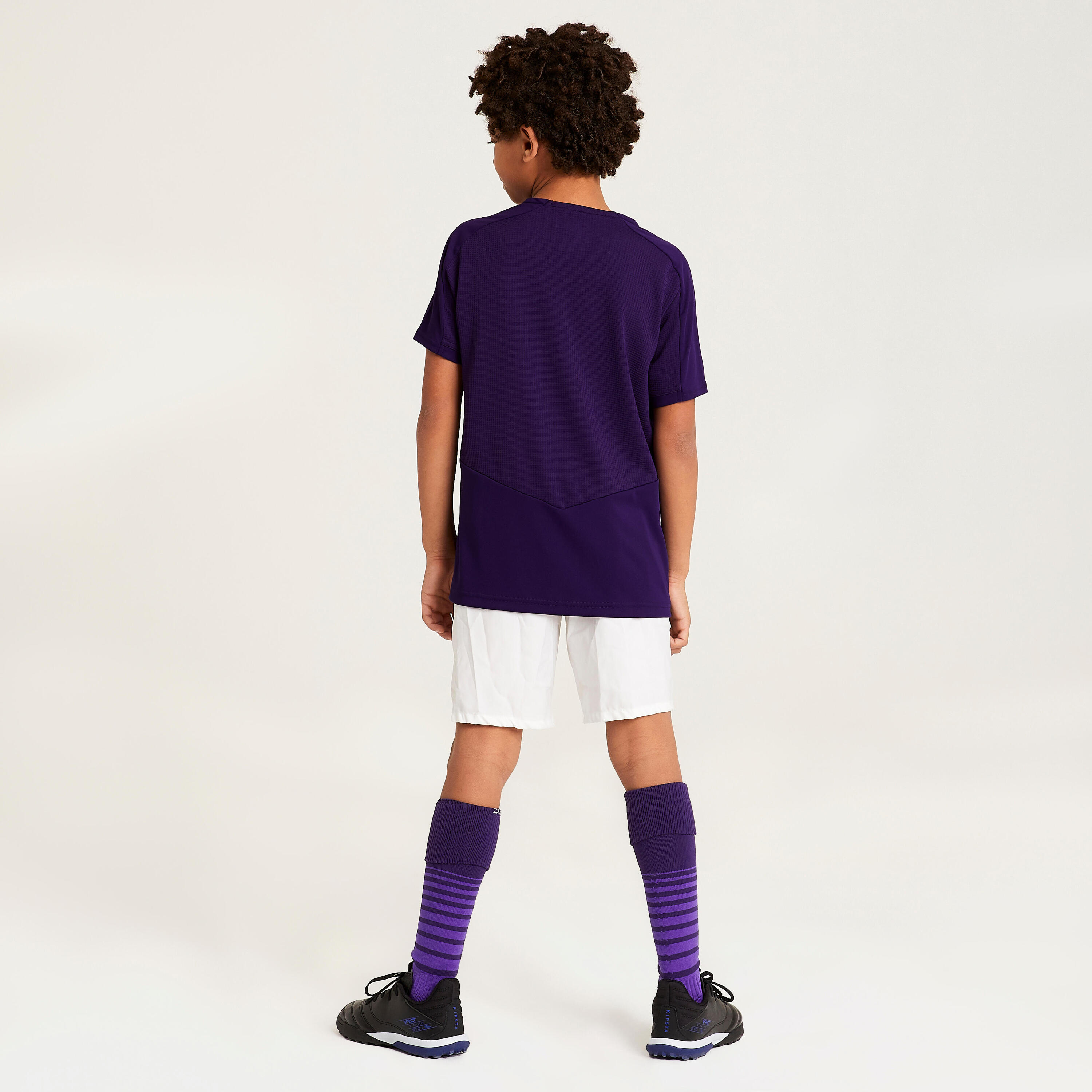 Camiseta de fútbol manga corta Niños Kipsta Viralto Club violeta 7/10