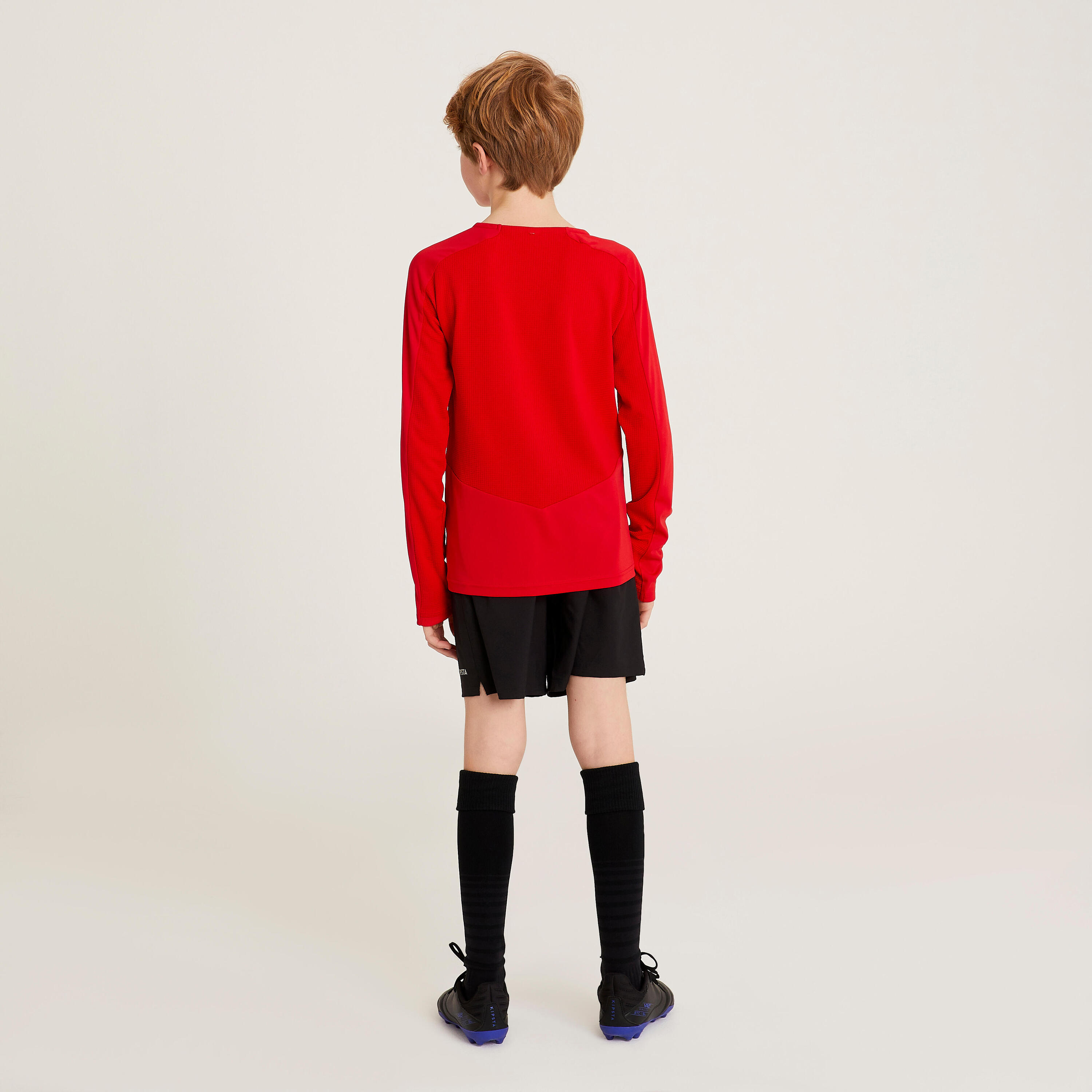 Kids' Long-Sleeved Football Shirt Viralto Club - Red 3/4