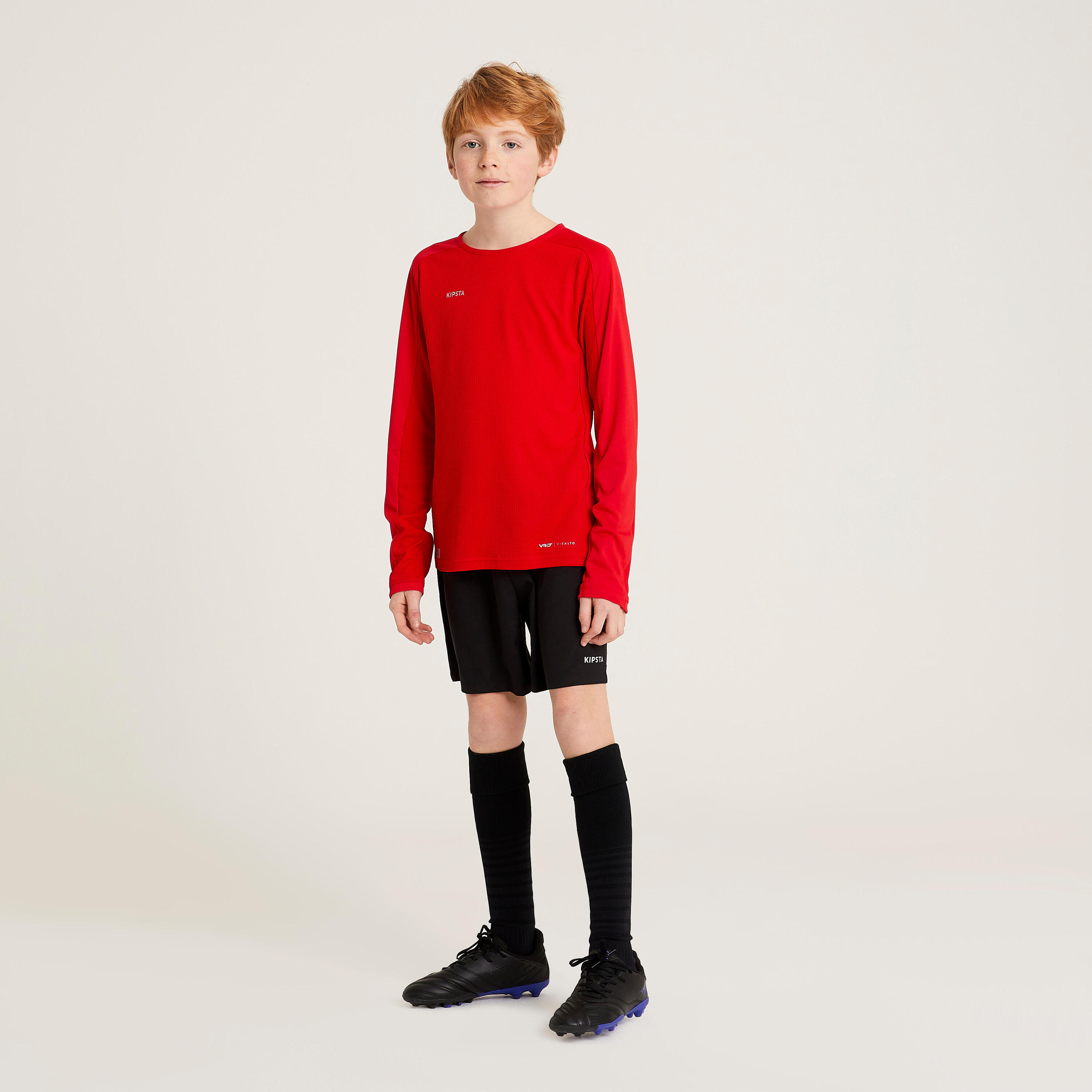 Kids' Long-Sleeved Football Shirt Viralto Club - Red 4/4
