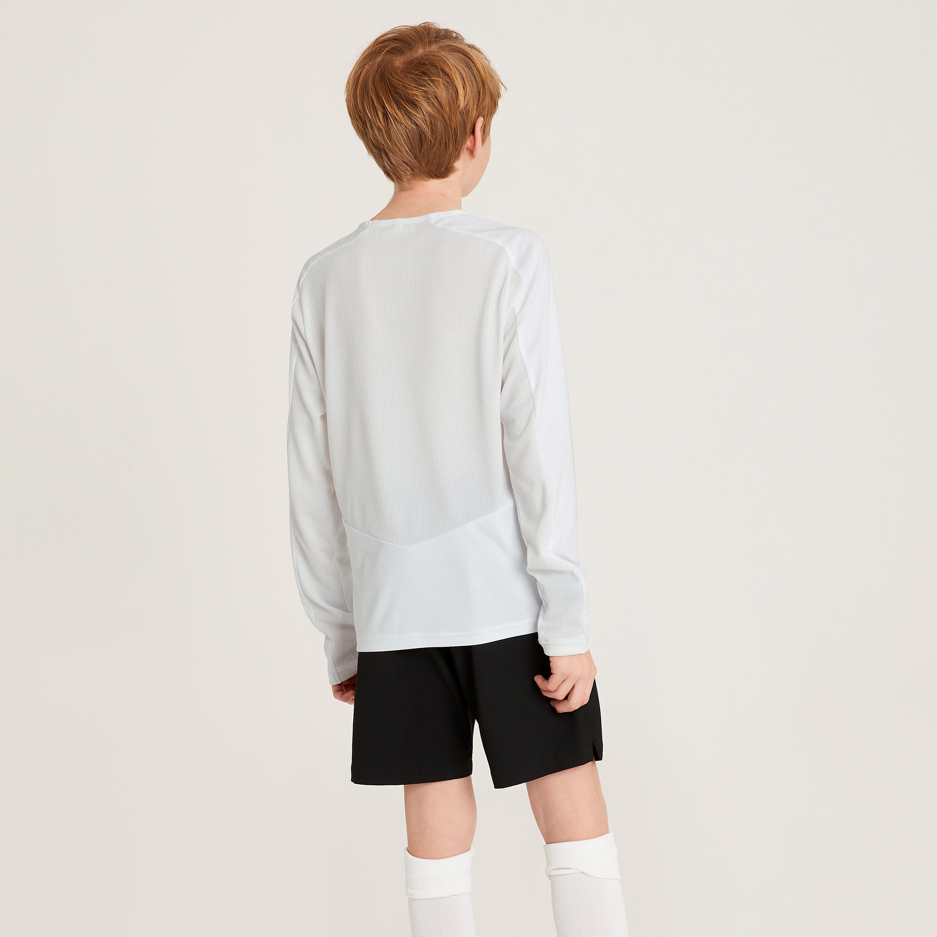 Kids' Long-Sleeved Football Shirt Viralto Club - White 4/6
