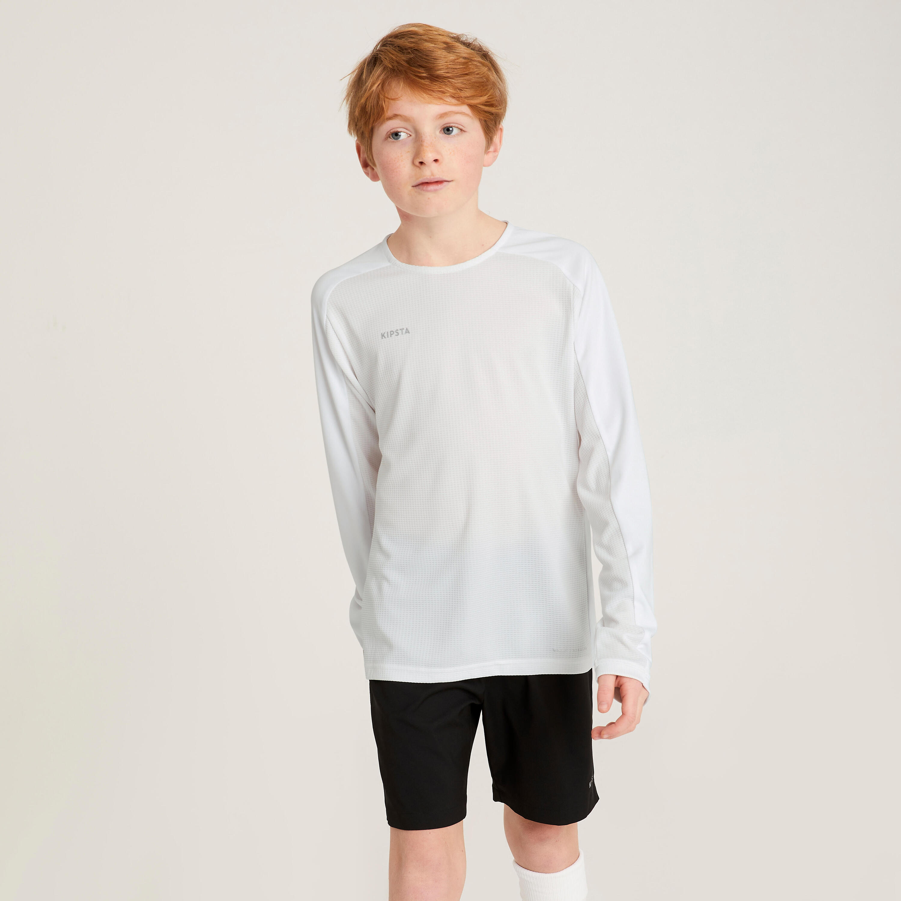Kids' Long-Sleeved Football Shirt Viralto Club - White 3/6