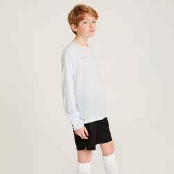 Kids' Long-Sleeved Football Shirt Viralto Club - White