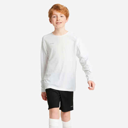 
      Vaikiški futbolo marškinėliai ilgomis rankovėmis „Viralto Club“, balti
  