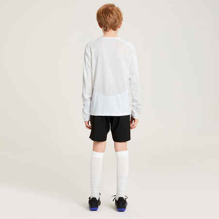 Kids' Long-Sleeved Football Shirt Viralto Club - White