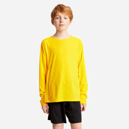 Kids' Long-Sleeved Football Shirt Viralto Club - Yellow