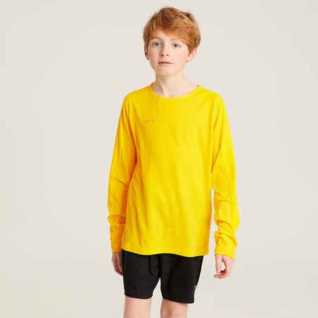 Kids Football Jersey Shirt Viralto -Stripes Yellow