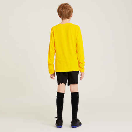 Kids' Long-Sleeved Football Shirt Viralto Club - Yellow