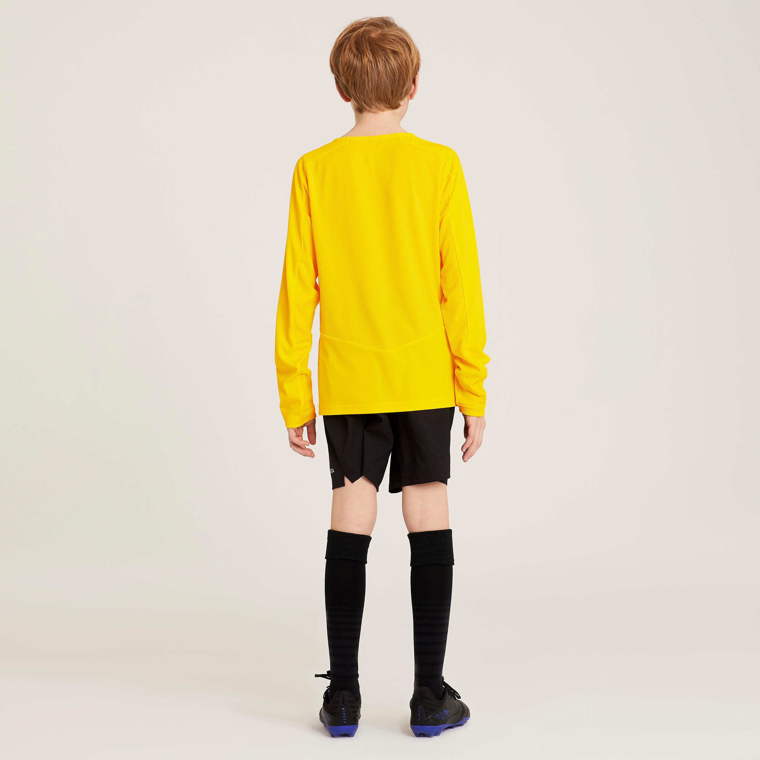 Kids' Long-Sleeved Football Shirt Viralto Club - Yellow 3/5